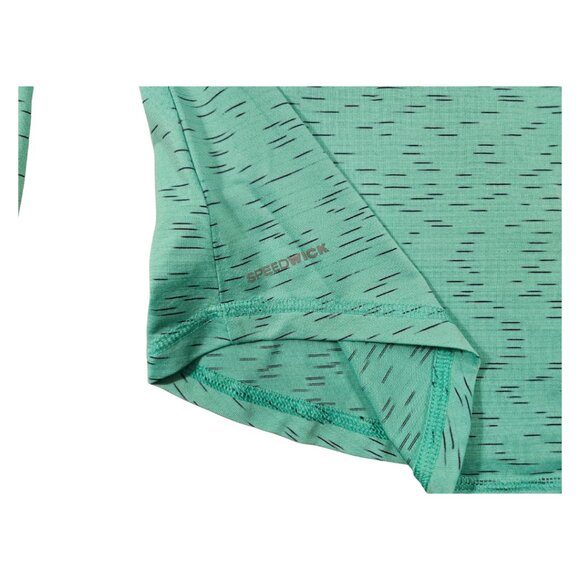 Reebok Women's Green Quarter Zip Mockneck Athletic Top - Size L - Picture 6 of 7